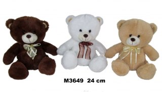 PLUSZAK MIS 24CM SIEDZACY Z KOKARDKA SA