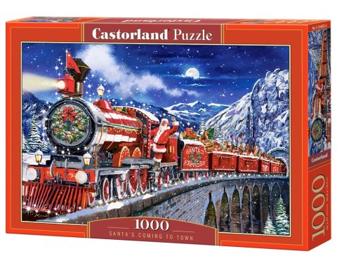 Puzzle 1000 el. Santa s Coming to Town CASTORLAND C-104833