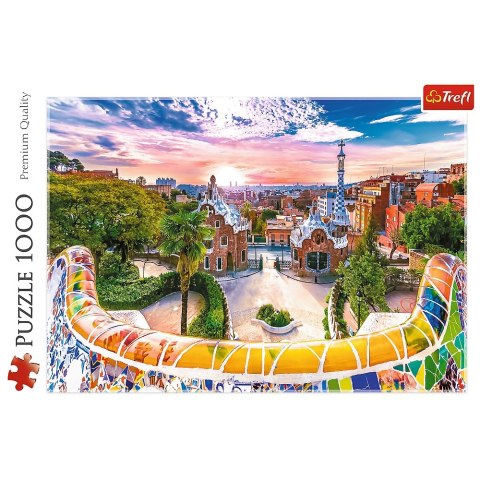 Puzzle 1000 elementów Zachód słońca nad Barceloną TREFL 10711 TR