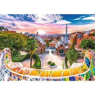 Puzzle 1000 elementów Zachód słońca nad Barceloną TREFL 10711 TR