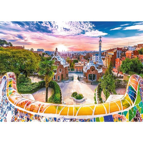 Puzzle 1000 elementów Zachód słońca nad Barceloną TREFL 10711 TR