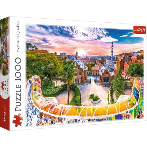 Puzzle 1000 elementów Zachód słońca nad Barceloną TREFL 10711 TR