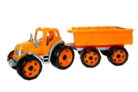 TRAKTOR CIĄGNIK Z PRZYCZEPĄ TEH3442 SIATKA