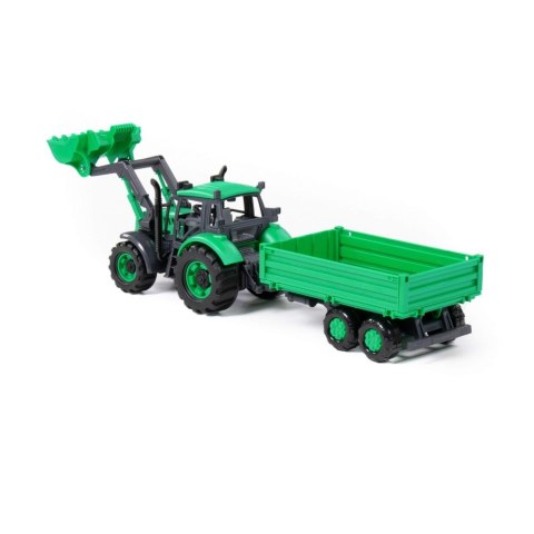 Traktor ładowarka akcesoria 45x12x15 Progress zielony WADER POLESIE 91826 WADP