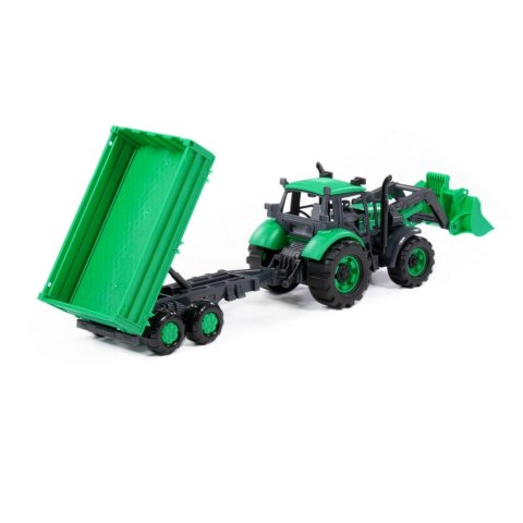 Traktor ładowarka akcesoria 45x12x15 Progress zielony WADER POLESIE 91826 WADP