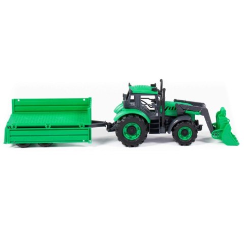 Traktor ładowarka akcesoria 45x12x15 Progress zielony WADER POLESIE 91826 WADP
