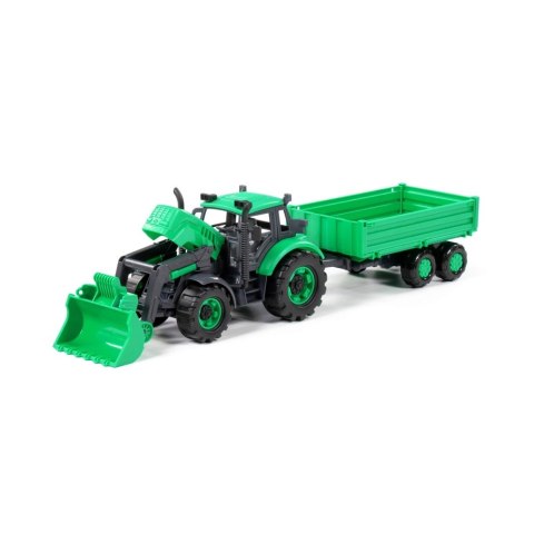 Traktor ładowarka akcesoria 45x12x15 Progress zielony WADER POLESIE 91826 WADP