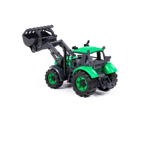Traktor ładowarka rolnicza 25x12x15 Progress zielony WADER POLESIE 91741 WADP