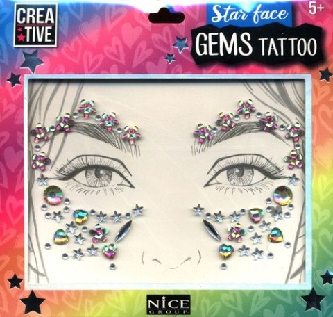 Zestaw kreatywny do ozdabiania twarzy Diamenty RUSSEL 02605 RUSS