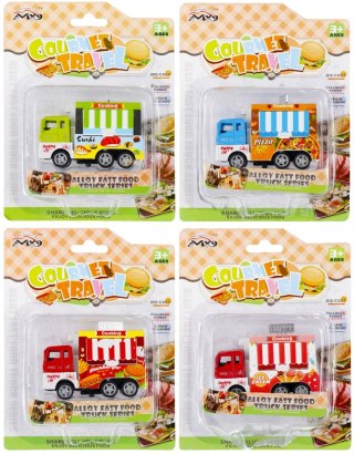 Auto ciężarowe metalowe Food truck mix MEGA CREATIVE 511391
