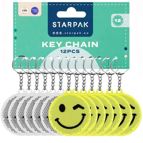 Brelok odblaskowy 7cm Emot A 12 STARPAK 517217