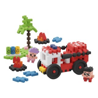 Klocki konstrukcyjne Mini Waffle 80 elementów City Wóz Strażacki MARIOINEX 903193