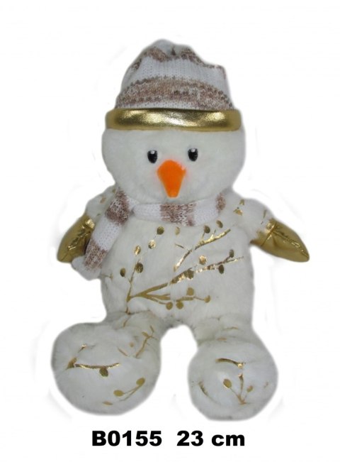 PLUSZAK BN BALWAN 33CM SIEDZACY W CZAPCE I SZAL