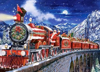 Puzzle 200 el. Santa s Coming to Town CASTORLAND B-222254