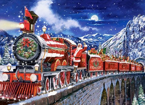 Puzzle 200 el. Santa s Coming to Town CASTORLAND B-222254