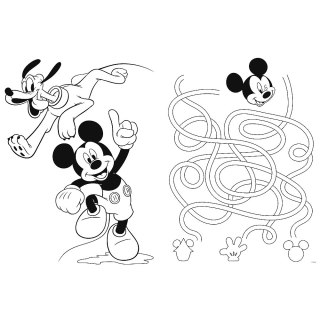 Puzzle 24 elementy Super Maxi Mickey wesoły domek TREFL 41012 TREF