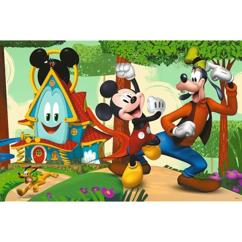 Puzzle 24 elementy Super Maxi Mickey wesoły domek TREFL 41012 TREF