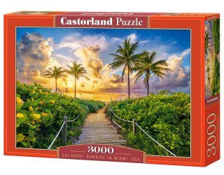 Puzzle 3000 el. Colorful Sunrise in Miami, USA CASTORLAND C-300617