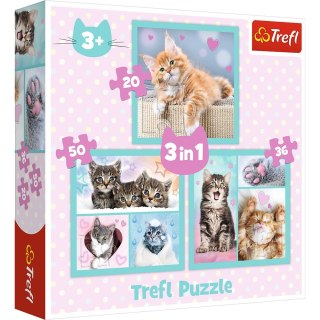Puzzle 3w1 Słodkie Zwierzaki TREFL 34862 TR