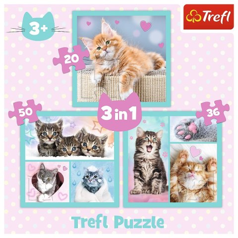 Puzzle 3w1 Słodkie Zwierzaki TREFL 34862 TR