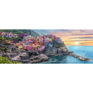 Puzzle 500 elementów Vernazza o zachodzie Panorama TREFL 29516 TR