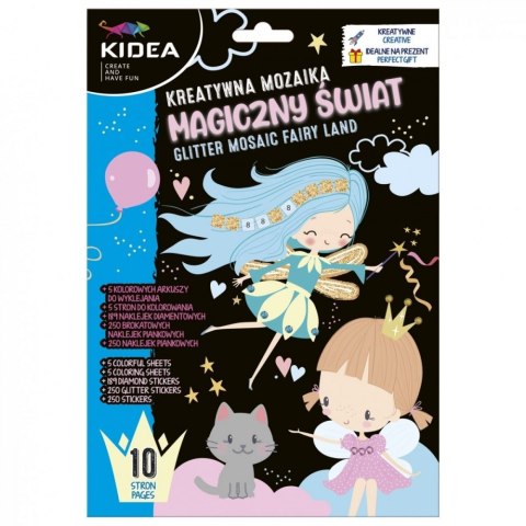 Zestaw kreatywny Mozaika Magiczny Świat KIDEA KM0MSKA