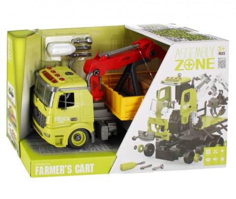 Auto ciężarowe do skręcania na baterie Dźwig MEGA CREATIVE 523893