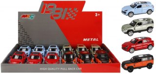 Auto osobowe metalowe 11cm mix MEGA CREATIVE 524108