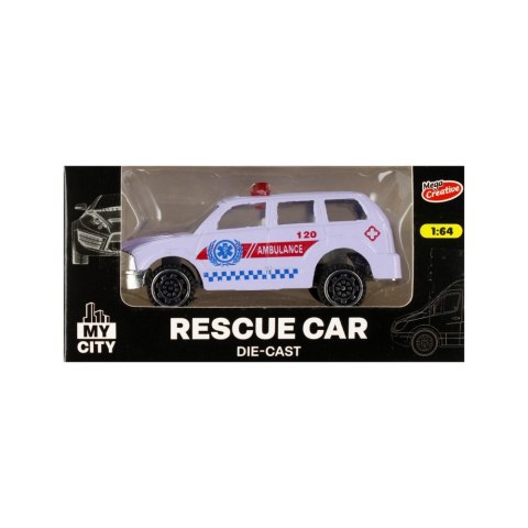 Auto ratunkowe metalowe Moje Miasto MEGA CREATIVE 522116