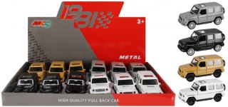 Auto terenowe metalowe 11 cm mix MEGA CREATIVE 524110