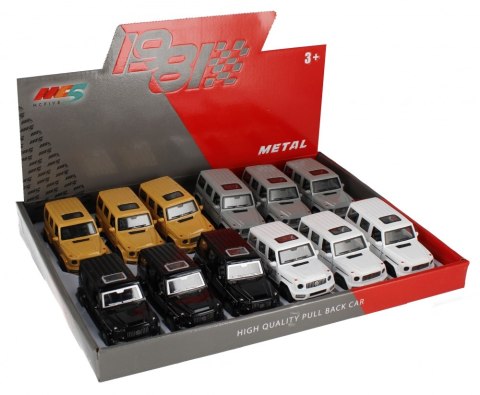 Auto terenowe metalowe 11 cm mix MEGA CREATIVE 524110