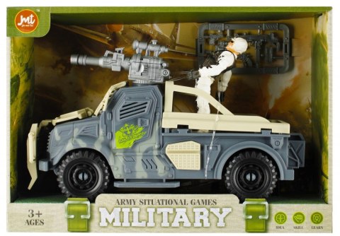 Auto wojskowe z akcesoriami MEGA CREATIVE 523467