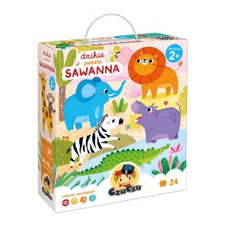 CZUCZU DZIKIE PUZZLE SAWANNA 24EL