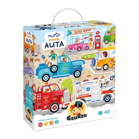 CZUCZU MOTO PUZZLE AUTA 40EL
