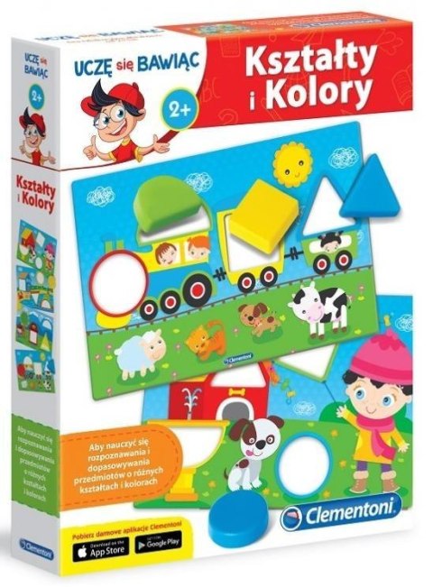 Clementoni Gra edukacyjna Kształty i Kolory 2-5 lat 50764