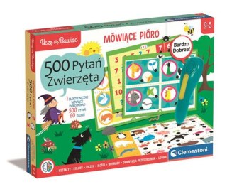 Clementoni Gra edukacyjna Mówiące pióro 500 pytań Zwierzęta 3-5lat 50781