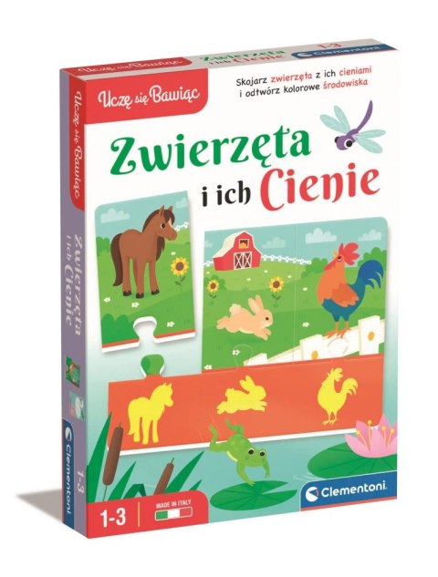 Clementoni Gra edukacyjna Zwierzęta i ich Cienie 50762