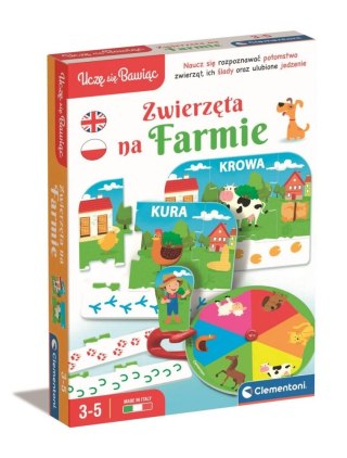 Clementoni Gra edukacyjna Zwierzęta na farmie 3-5 lat 50768