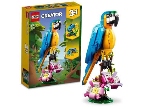 Klocki konstrukcyjne Creator Egzot Papuga LEGO 31136
