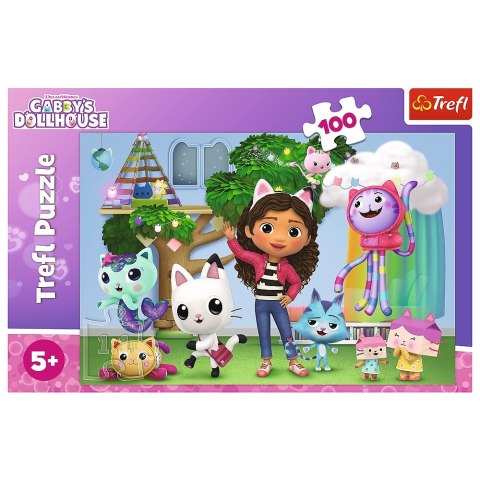 Puzzle 100 elementów Koci Domek Gabi TREFL 16464 TR