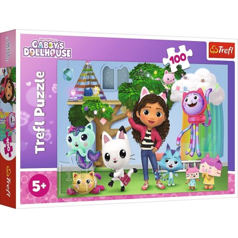 Puzzle 100 elementów Koci Domek Gabi TREFL 16464 TR