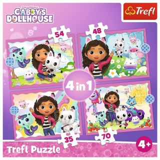 Puzzle 4w1 Przygody Gabi TREFL 34620 TR