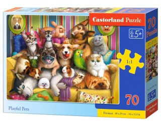 Puzzle 70 el. Playful Pets CASTORLAND B-070176