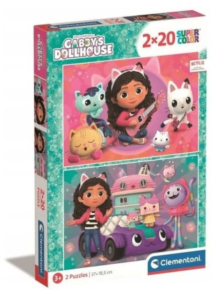 Puzzle Clementoni 2x20 elementów Gabys Dollhouse 24802