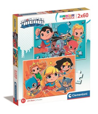 Puzzle Clementoni 2x60 elementów Comics Superfriends 21624