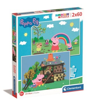 Puzzle Clementoni 2x60 elementów Peppa Pig 21622