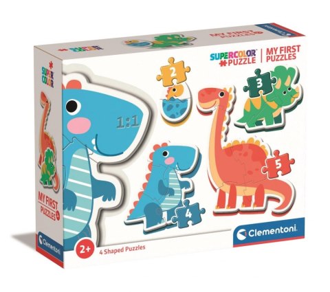 Puzzle Clementoni Moje Pierwsze 2,3,4,5 el Dinozaury PUD 20834