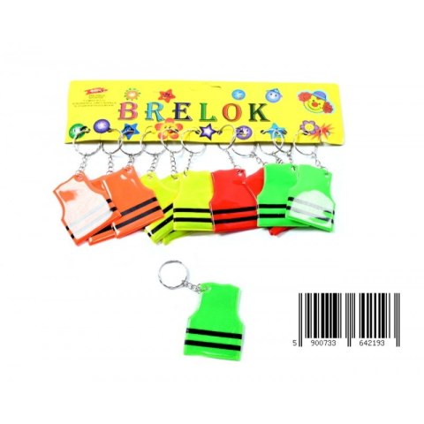Brelok odblaskowa kamizelka 8cm PBH A 12 TOYS D42517 MID