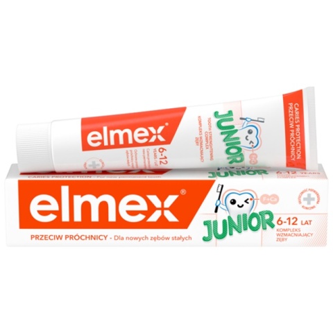 Elmex Junior Pasta do Mycia Zębów dla Dzieci 6-12 Lat 75ml