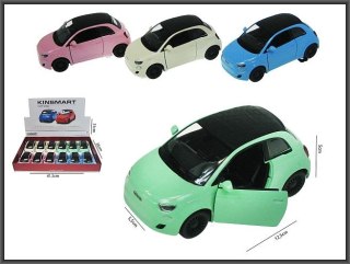 Fiat 500E 1:28 z napędem i z otwieranymi drzwiami pastelowe kolory